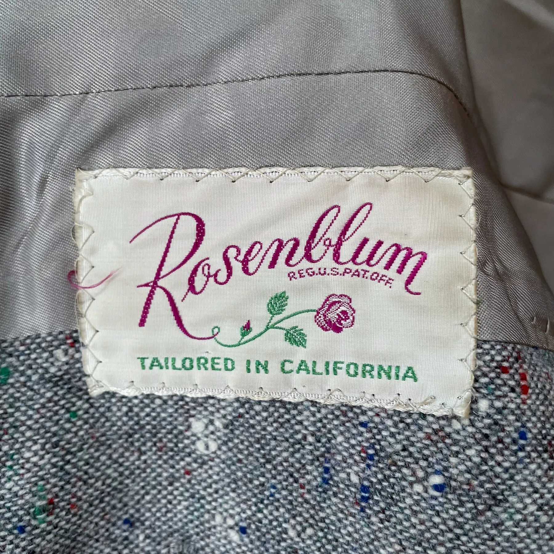 Rosenblum Vintage 50s Wool Tweed Womens Suit XS/S