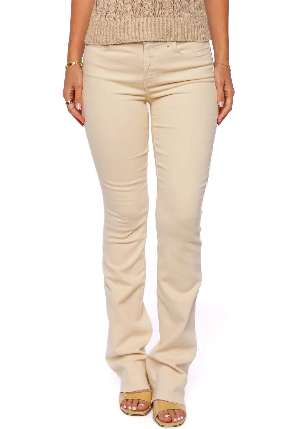 Ruth Creme Brulee High Rise Straight Jeans