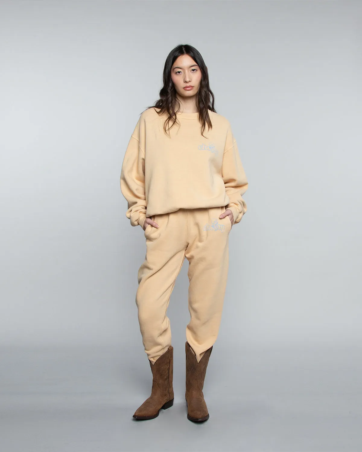 Sakuranbo Cowboy Sweatpant (Vanilla Custard)