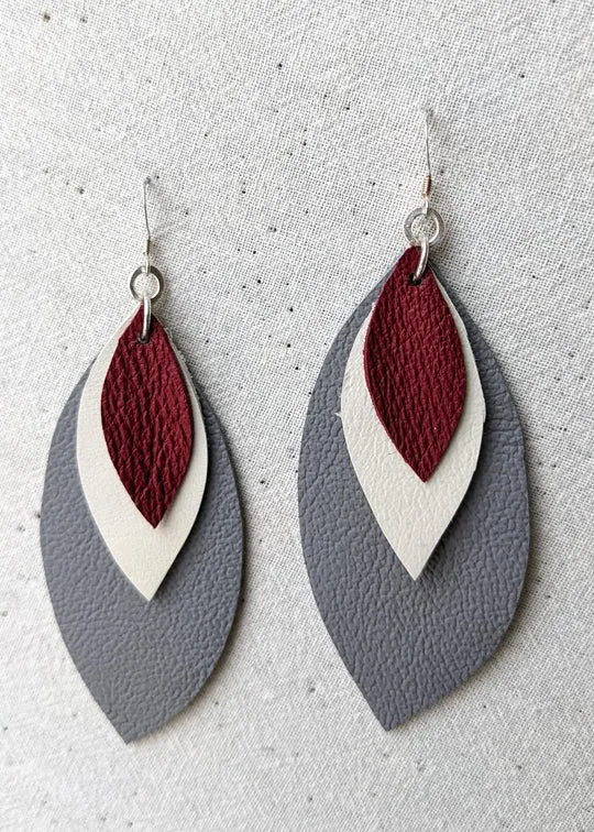 Salvaged Leather Earrings