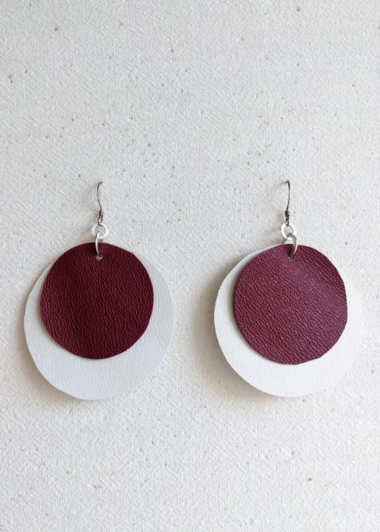 Salvaged Leather Earrings