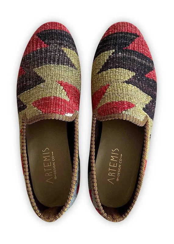 Sample Women's Kilim Smoking Shoes -  Size 8.5