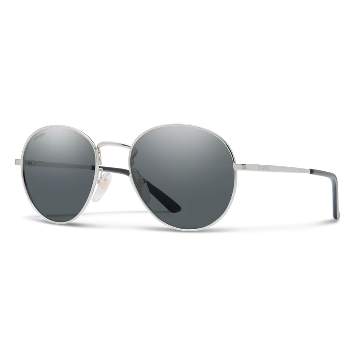 Smith Prep Silver Frame Sunglasses w/ & Polarized Gray Lens