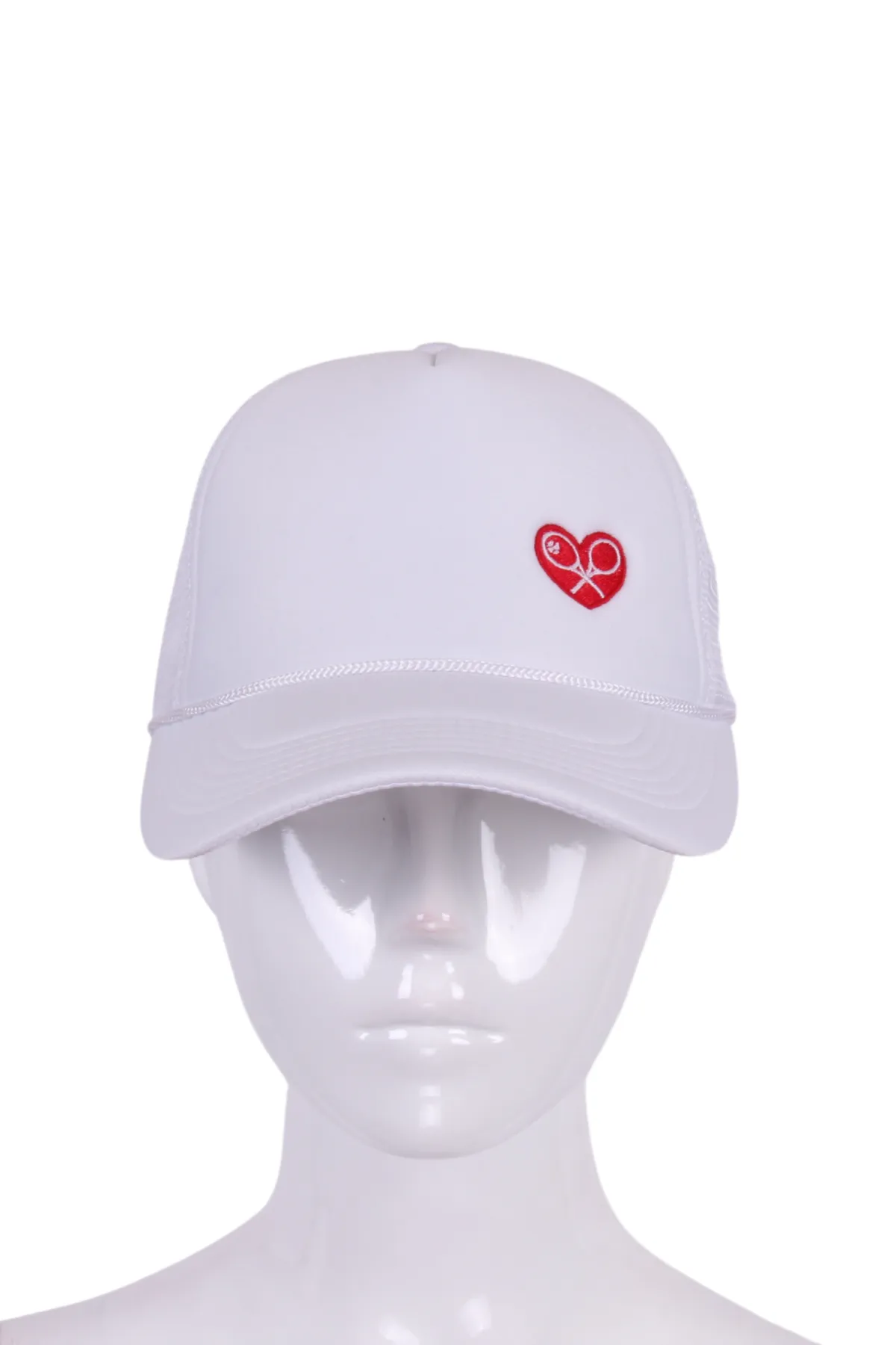 Soft Trucker Hat with Heart   Rackets