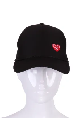 Soft Trucker Hat with Heart   Rackets