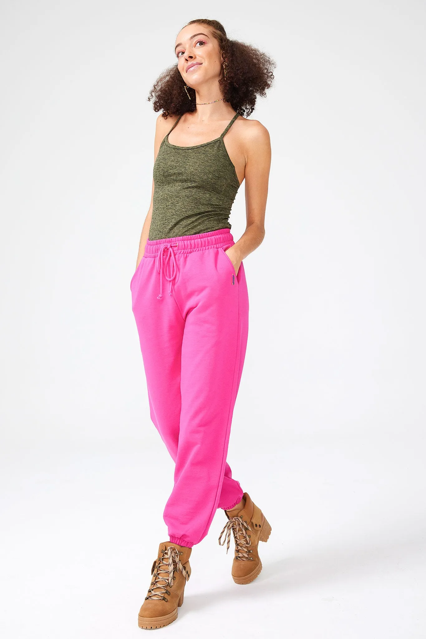 Sweatpants in Terez Pink