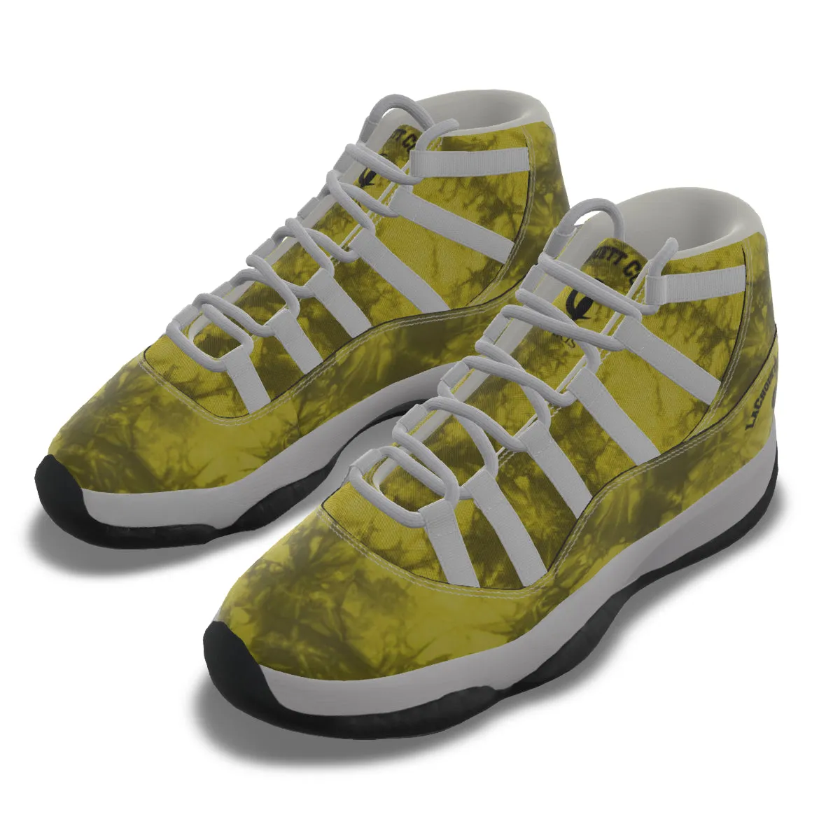 TIE DYE YLW High Top Basketball Shoes