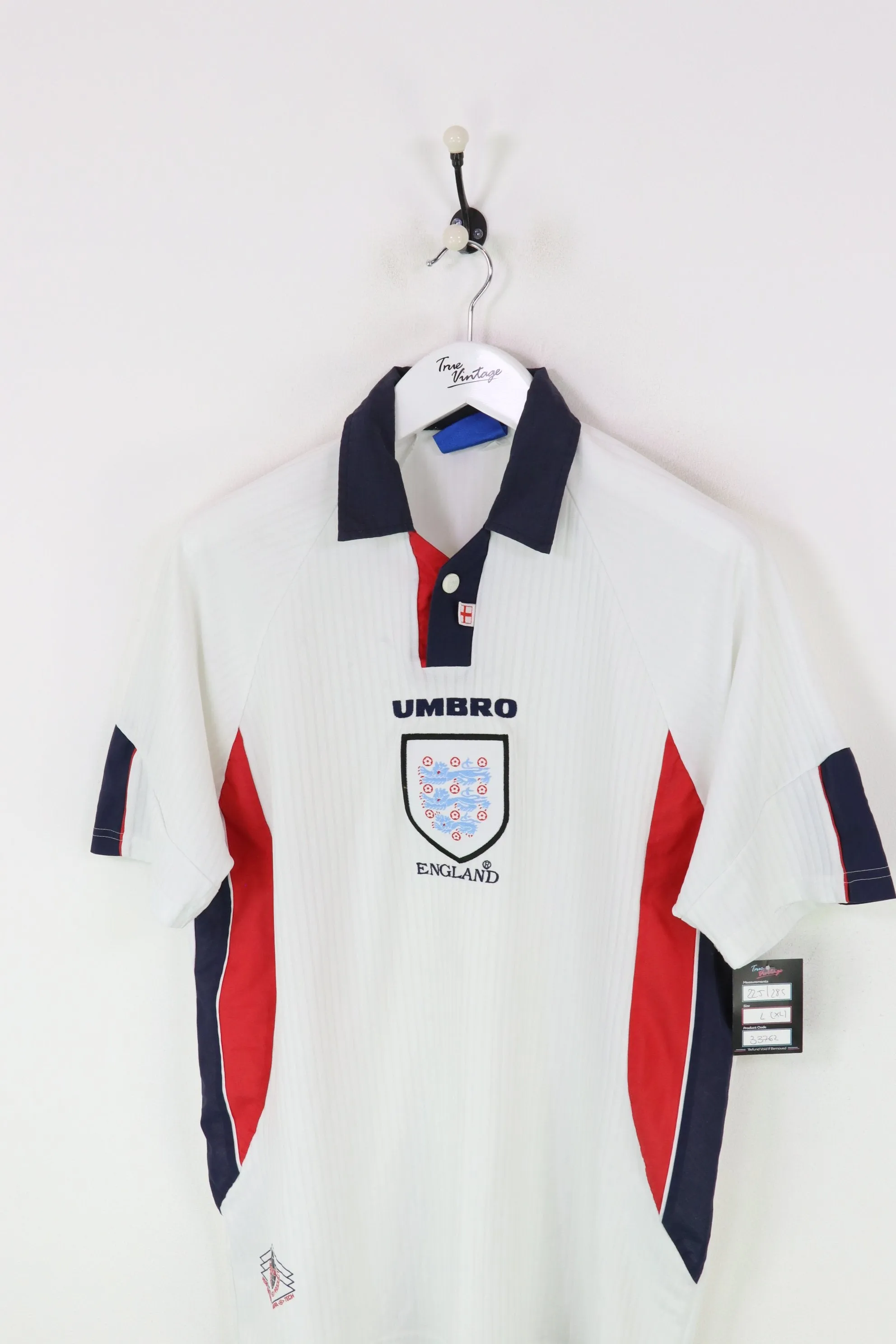 Umbro England Football Shirt White Large