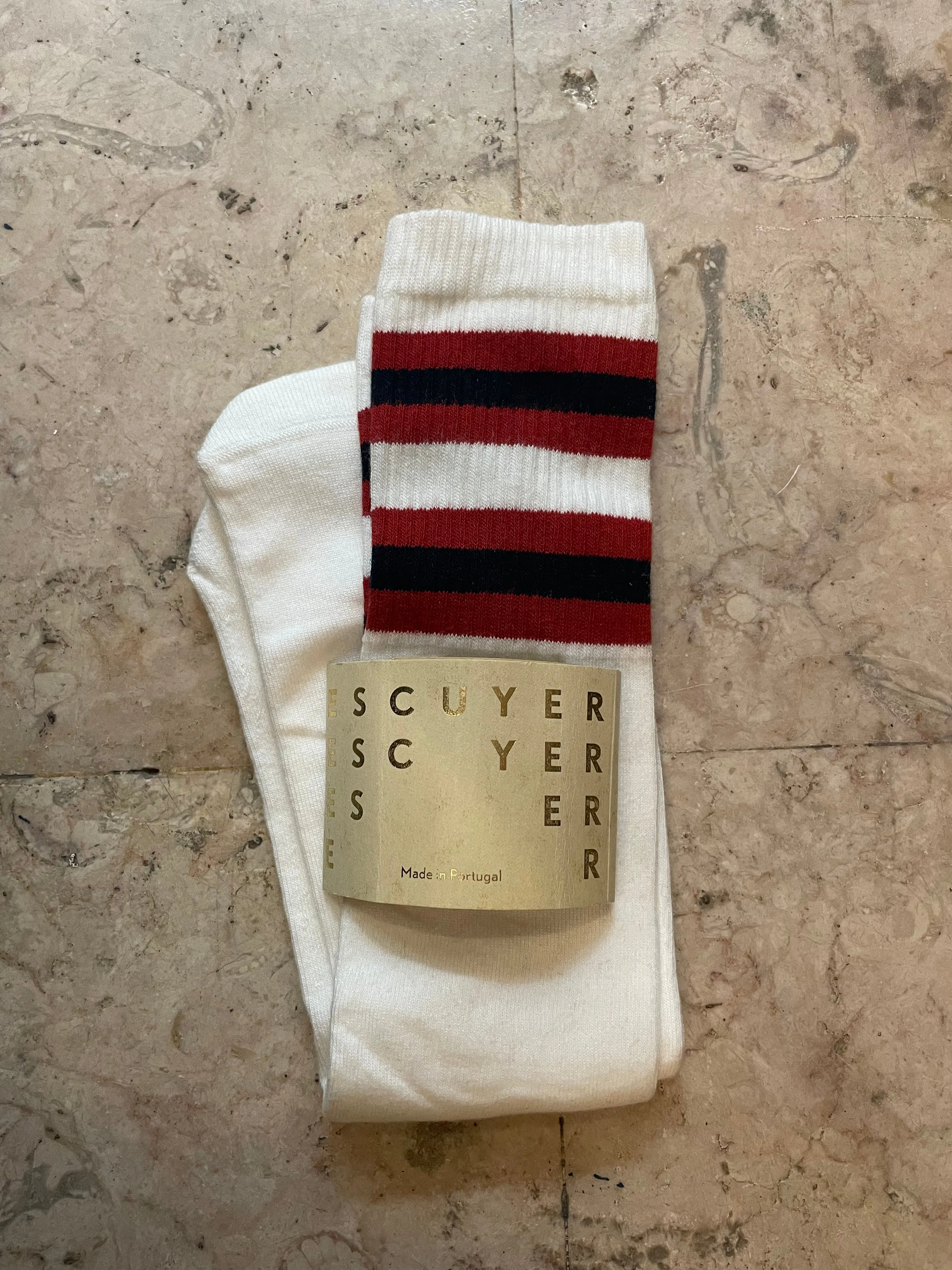 Unisex Tube Socks Double Stripe