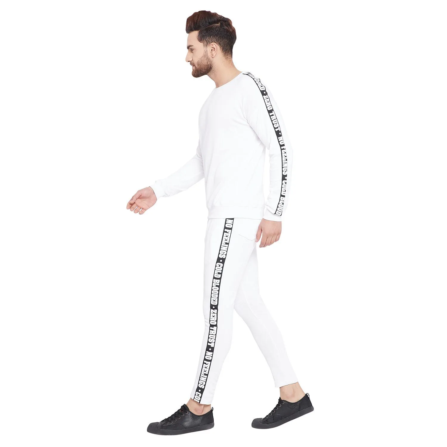 White Taped Sweatpants