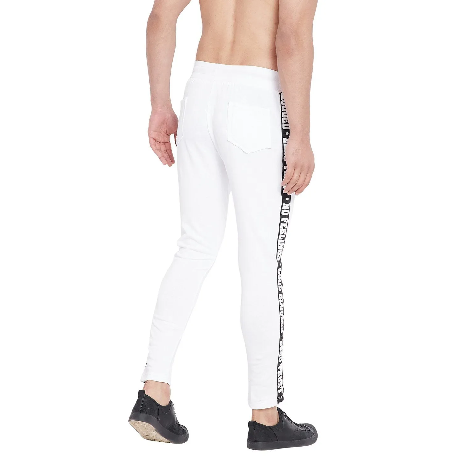 White Taped Sweatpants