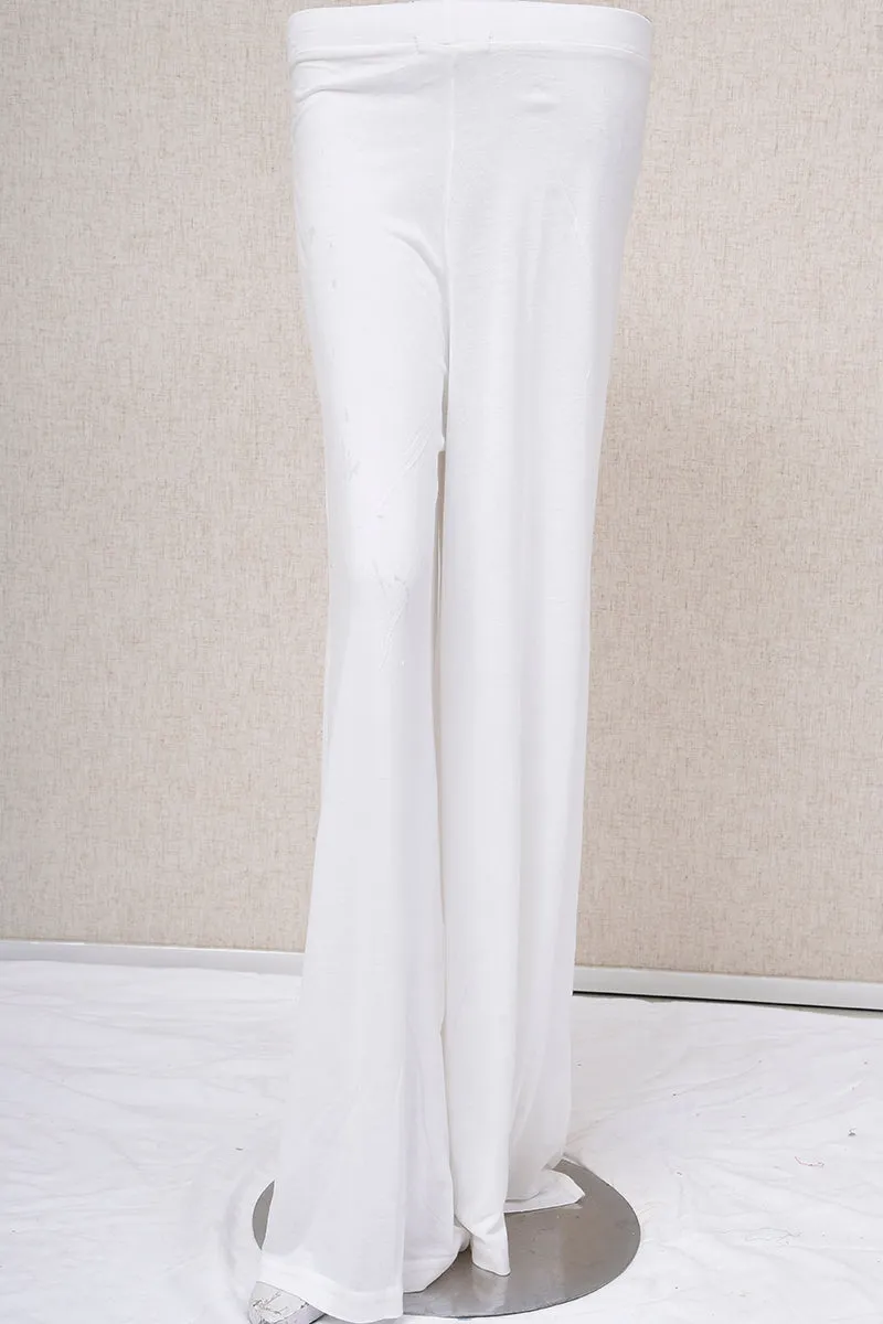 Women Loose Fit Cotton Trouser White