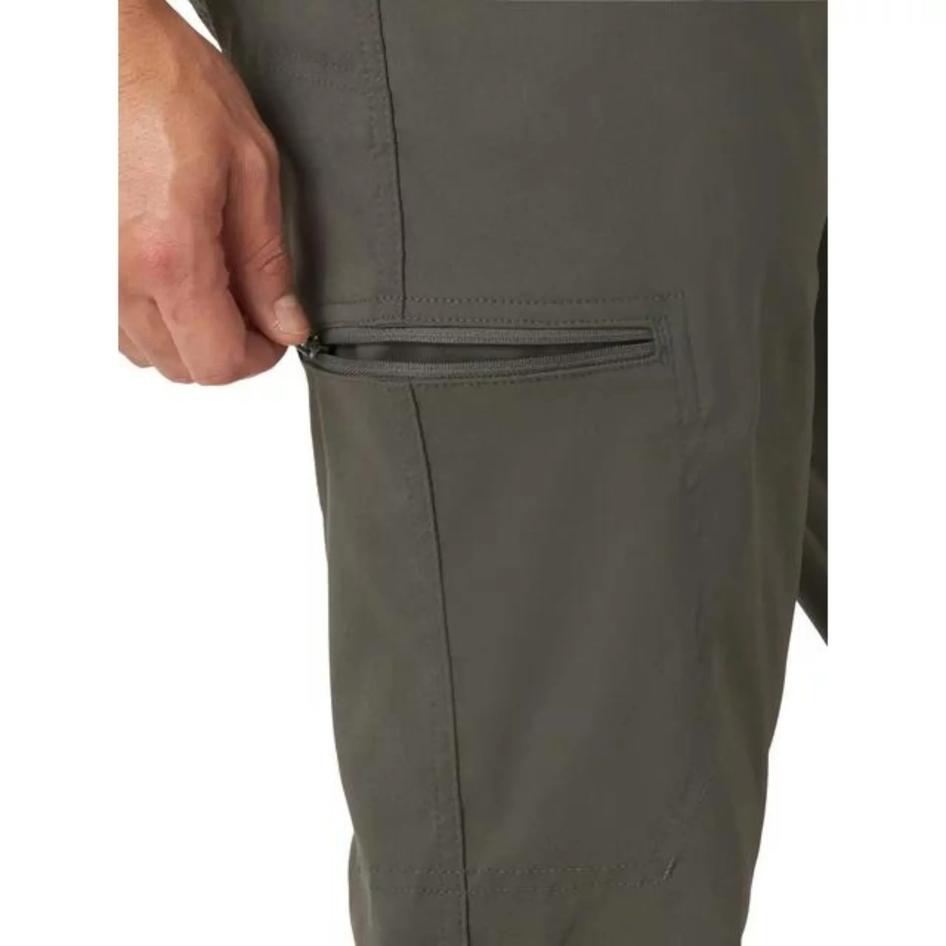 Wrangler - Men's and Big Men's Outdoor Stretch Zip Cargo Pant